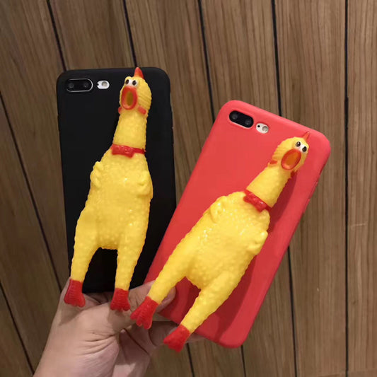 Screaming Chicken Phone Case - iPhone Case